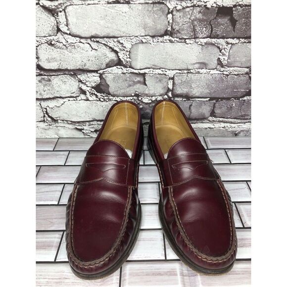 Jack Erwin Charlie Burgundy Leather Penny Loafers Dress Shoes Men Sz 9.5 US/43EU main image 4